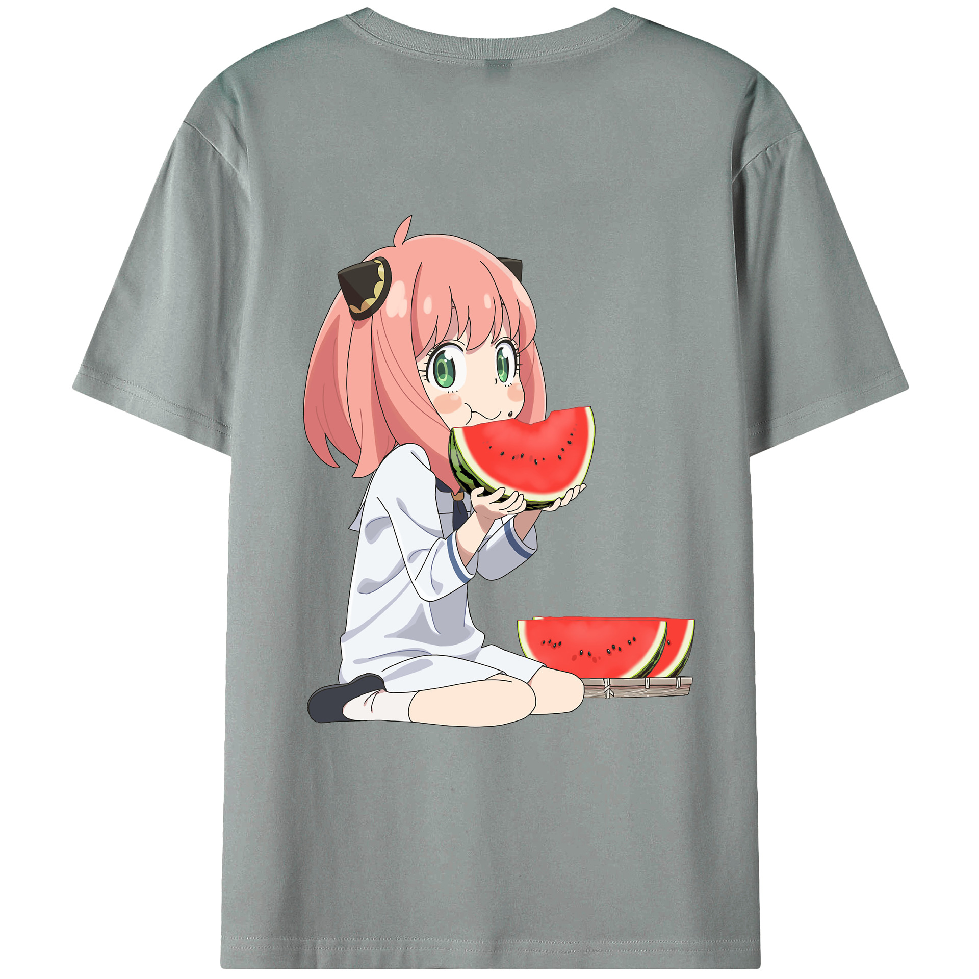 （画像用） SPY×FAMILY间谍家家酒 綿100％ メンズ半袖Tシャツ（バックプリント） 通気性